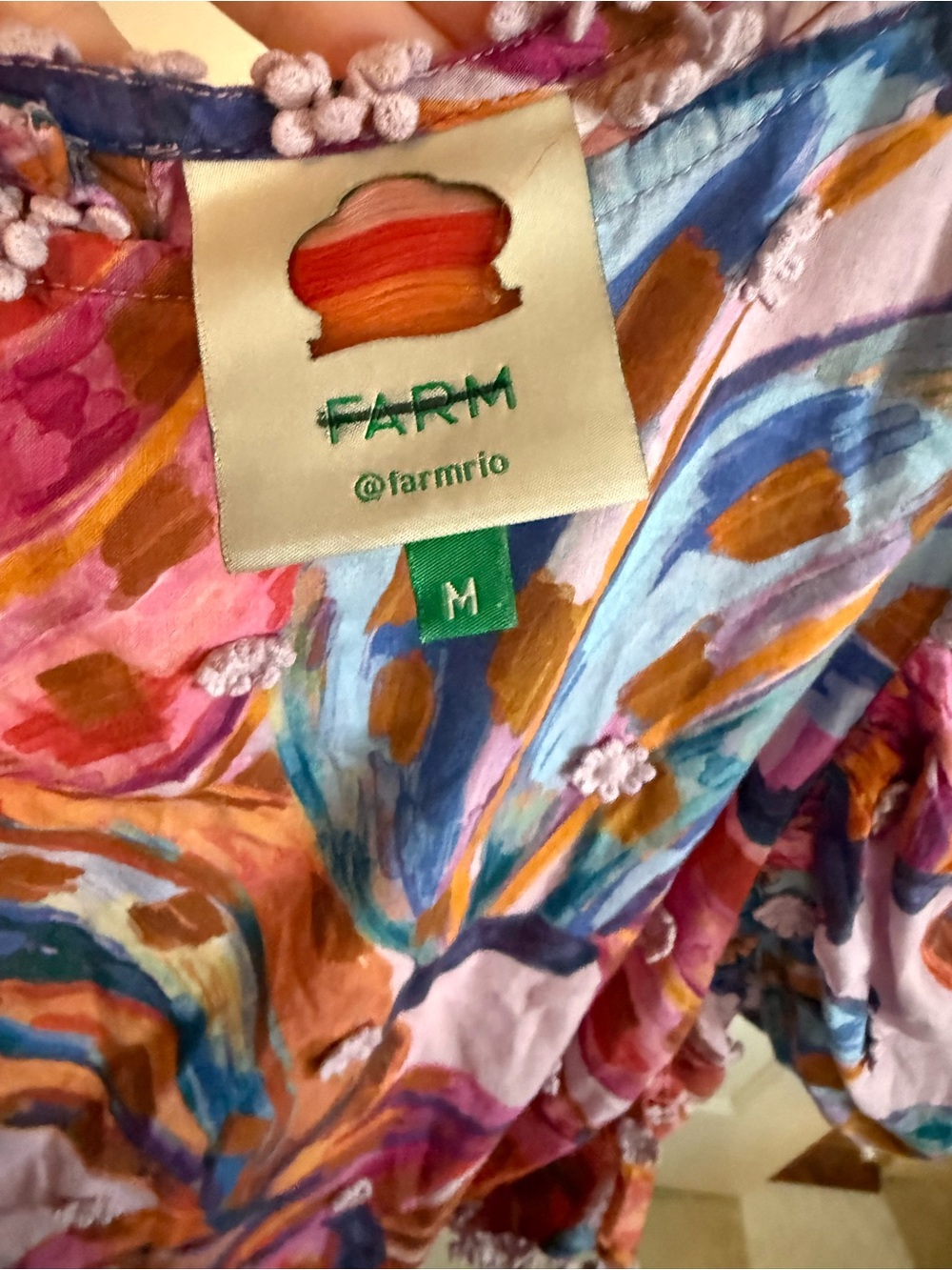 Farm Rio Puff Sleeve Blouse - Picture 7 of 8